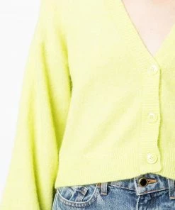 Baum Und Pferdgarten Lime 'Chasmeen' Puff Sleeve Cardigan Clothing