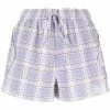 Ganni New In 'Checked Shorts'
