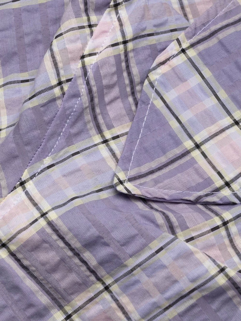 Ganni 'Checked Wrap Tie Mini Dress' New In 9 Ganni 'Checked Wrap Tie Mini Dress' New In