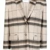 Anine Bing Clothing Checked ‘Quinn’ Wool Blazer