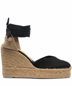 Castaner Black 'Chiara T 8ED' Espadrilles