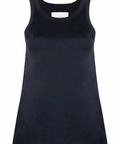 Studio Nicholson Navy 'Circa' Jersey Racer Vest