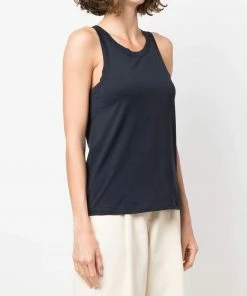 Studio Nicholson Navy 'Circa' Jersey Racer Vest