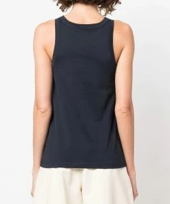 Studio Nicholson Navy 'Circa' Jersey Racer Vest
