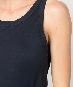 Studio Nicholson Navy 'Circa' Jersey Racer Vest