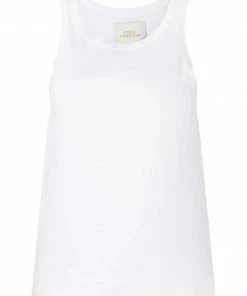 Studio Nicholson White 'Circa' Jersey Racer Vest New In
