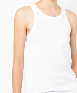 Studio Nicholson White 'Circa' Jersey Racer Vest New In