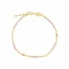 ANNI LU Light Pink ‘Clemence’ Beaded Bracelet