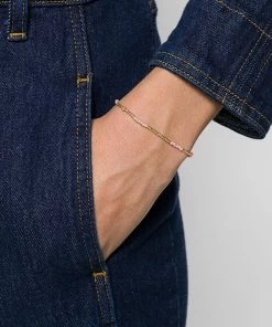 ANNI LU Light Pink ‘Clemence’ Beaded Bracelet