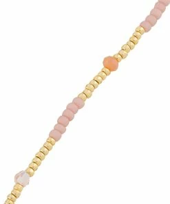ANNI LU Light Pink ‘Clemence’ Beaded Bracelet