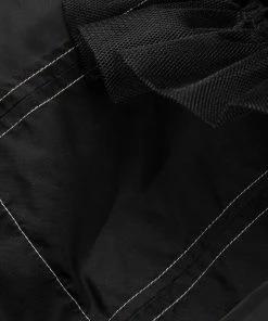 Ganni 'Contrasting Stitched Puff Sleeve Mini Dress'