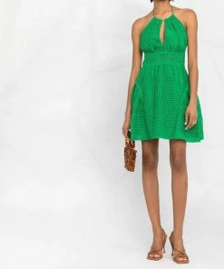 Self Portrait 'Cotton Broderie Anglaise Mini Dress'