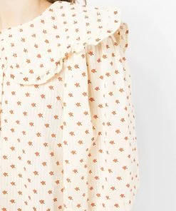 Stella Nova Clothing Cream 'Dicte' Ditsy Floral Shirt