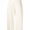 Studio Nicholson Cream 'Dordoni' Voluminous Pleated Pants