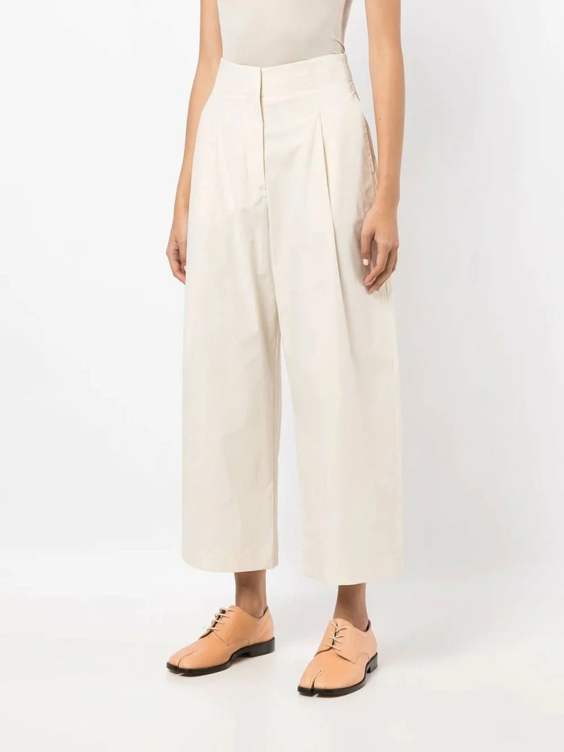Studio Nicholson Cream 'Dordoni' Voluminous Pleated Pants 5 Studio Nicholson Cream 'Dordoni' Voluminous Pleated Pants