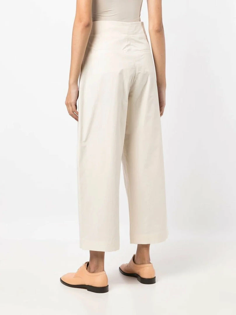 Studio Nicholson Cream 'Dordoni' Voluminous Pleated Pants 6 Studio Nicholson Cream 'Dordoni' Voluminous Pleated Pants