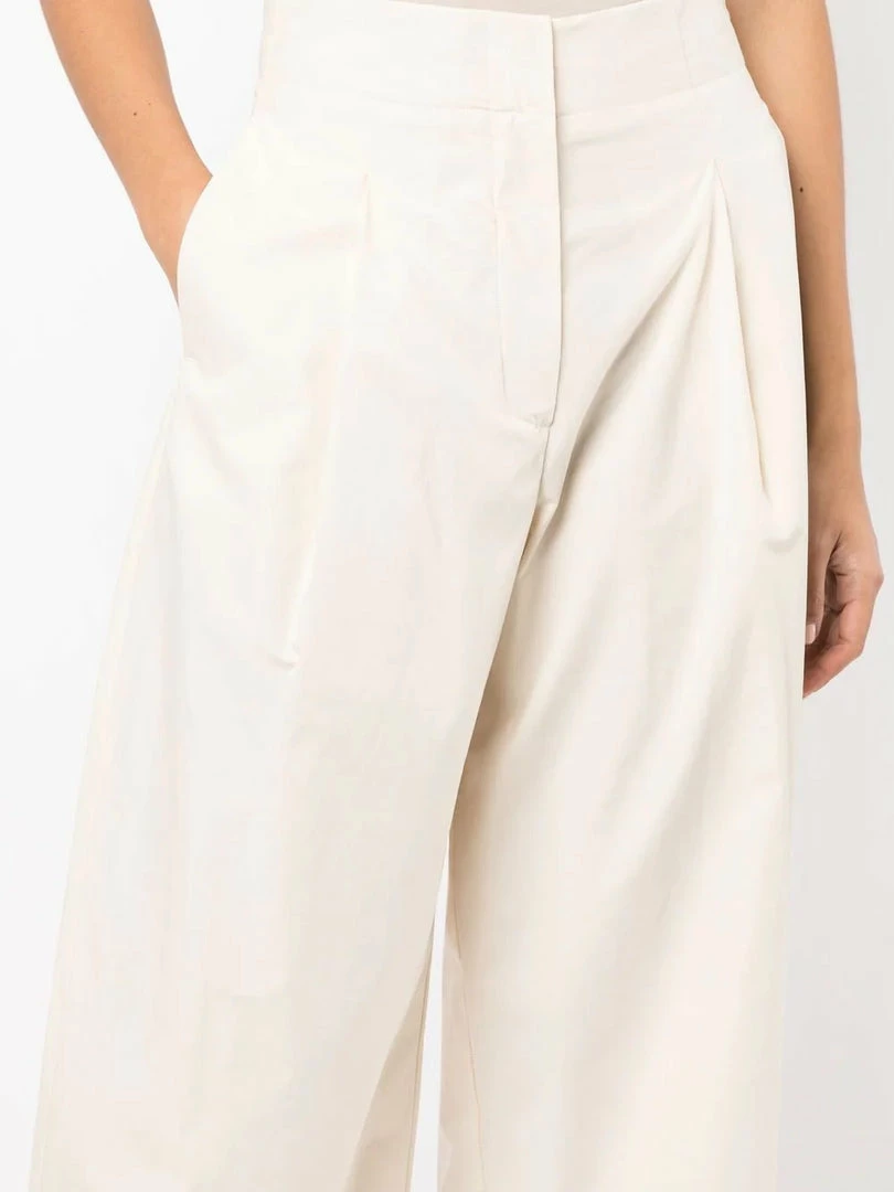 Studio Nicholson Cream 'Dordoni' Voluminous Pleated Pants 7 Studio Nicholson Cream 'Dordoni' Voluminous Pleated Pants