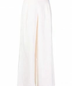 Faithfull The Brand Cream 'Malta' Wide Leg Trousers