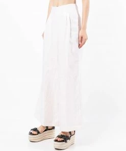 Faithfull The Brand Cream 'Malta' Wide Leg Trousers