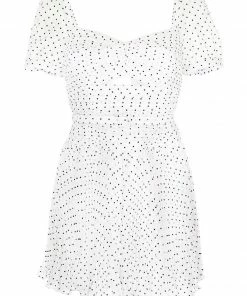 Self Portrait Clothing 'Crinkle Chiffon Dot Mini Dress'