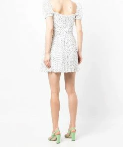 Self Portrait Clothing 'Crinkle Chiffon Dot Mini Dress'