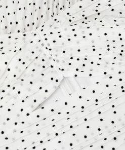 Self Portrait Clothing 'Crinkle Chiffon Dot Mini Dress'