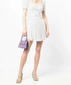 Self Portrait Clothing 'Crinkle Chiffon Dot Mini Dress'