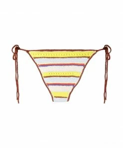Ganni 'Crochet Striped Bikini Bottoms'