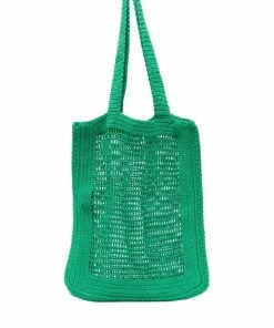 Faithfull The Brand New In Green 'Crochet Tote Bag'