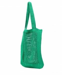 Faithfull The Brand New In Green 'Crochet Tote Bag'