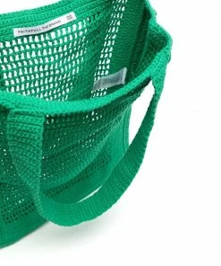 Faithfull The Brand New In Green 'Crochet Tote Bag'