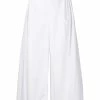 Vince 'Cropped Pleat Detail Wide Leg Trousers'