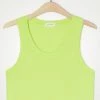 American Vintage Lime ‘Cylbay’ Cropped Vest Top