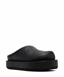 Paloma Barcelo Shoes Black 'Daga' Platform Mules