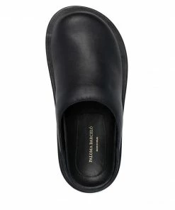 Paloma Barcelo Shoes Black 'Daga' Platform Mules