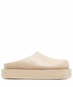 Paloma Barcelo Light Beige'Daga' Platform Mules
