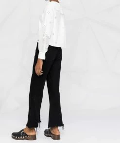 Self Portrait 'Daisy' Cotton Broderie Anglaise Shirt New In