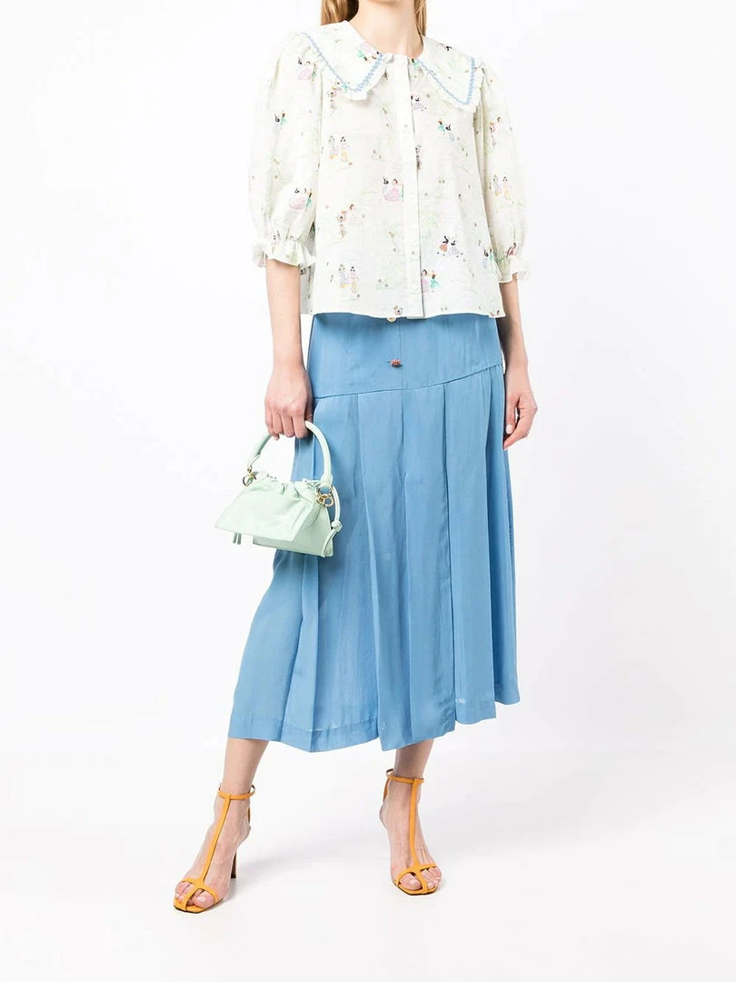 Rixo London 'Dallas' Illustrated Shirt 4 Rixo London 'Dallas' Illustrated Shirt