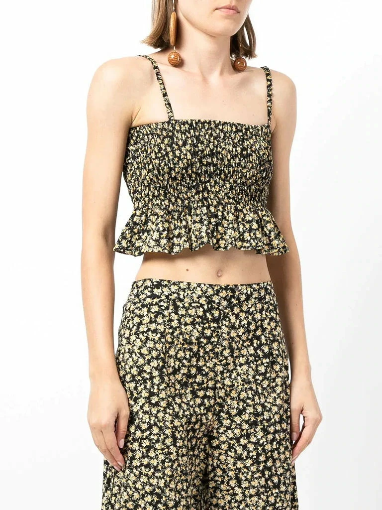 Faithfull The Brand ‘Damita’ Shirred Floral Crop Top 10 Faithfull The Brand ‘Damita’ Shirred Floral Crop Top