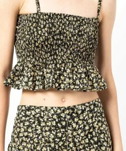 Faithfull The Brand ‘Damita’ Shirred Floral Crop Top 36 Faithfull The Brand ‘Damita’ Shirred Floral Crop Top