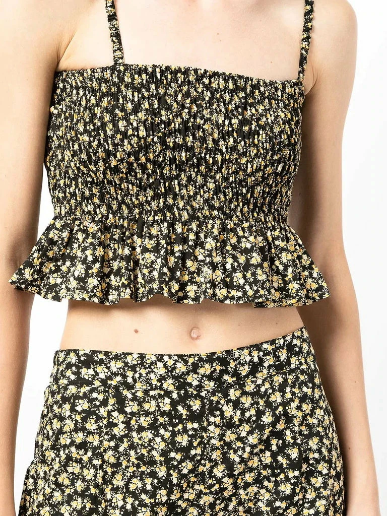 Faithfull The Brand ‘Damita’ Shirred Floral Crop Top 17 Faithfull The Brand ‘Damita’ Shirred Floral Crop Top