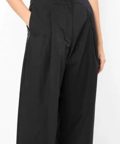 Studio Nicholson Dark Navy 'Dordoni' Voluminous Pleated Pants New In