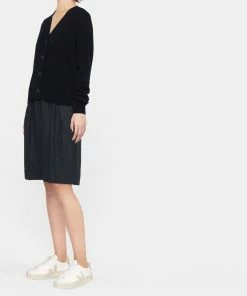 Vince 'Dark Navy V-neck Knit Cardigan' Clothing