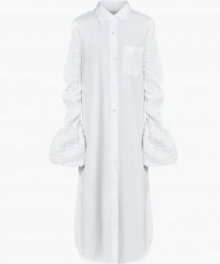 DRIES VAN NOTEN'Dayla' Draped Smock Sleeve Shirt Dress Clothing