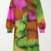 DRIES VAN NOTEN 'Dayley' Multicoloured Printed Shirt Dress Clothing