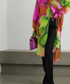 DRIES VAN NOTEN 'Dayley' Multicoloured Printed Shirt Dress Clothing
