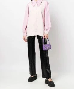 Ganni 'Denim Block Coloured Blouse'