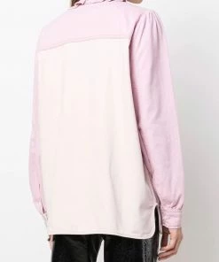 Ganni 'Denim Block Coloured Blouse'