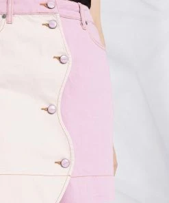 Ganni 'Denim Block Coloured Skirt'