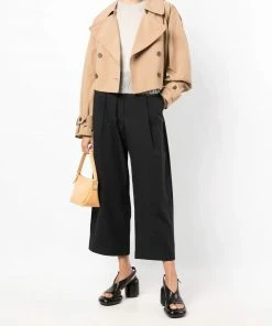 Studio Nicholson Dark Navy 'Dordoni' Voluminous Pleated Pants New In